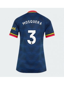 Arsenal Cristhian Mosquera #3 Auswärtstrikot für Frauen 2026-27 Kurzarm Arsenal Cristhian Mosquera #3 Auswärtstrikot für Frauen 2026-27 Kurzarm